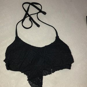 black bikini top
